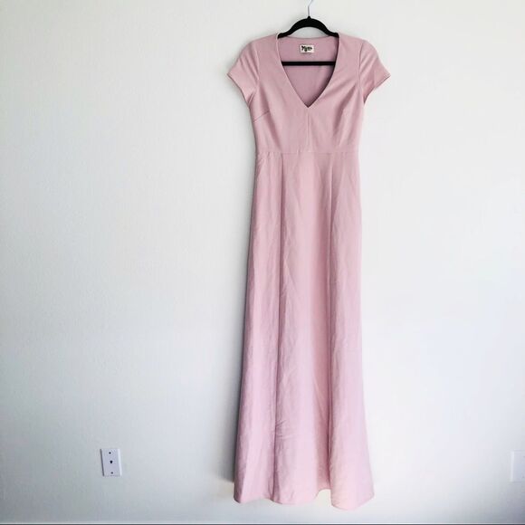 Show Me Your MuMu Geneva Bridesmaid Long Maxi Dress Pink Rose Small - Picture 3 of 12